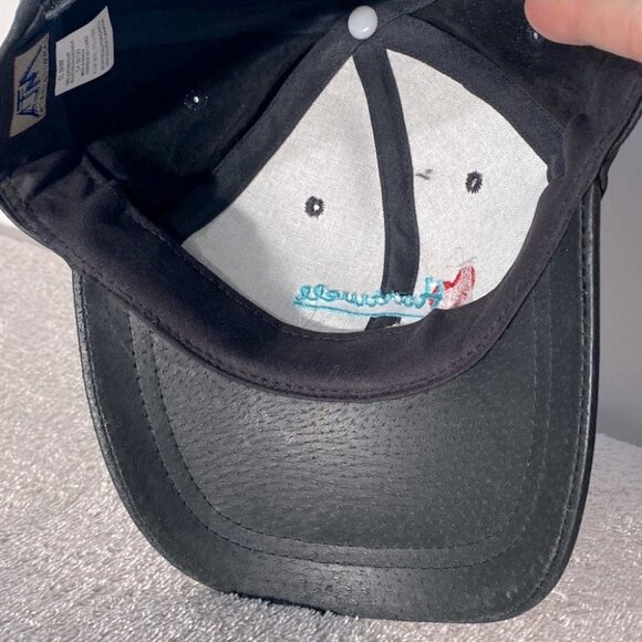 Vintage Black Leather Hartwell Oilfield Hat - Picture 5 of 9